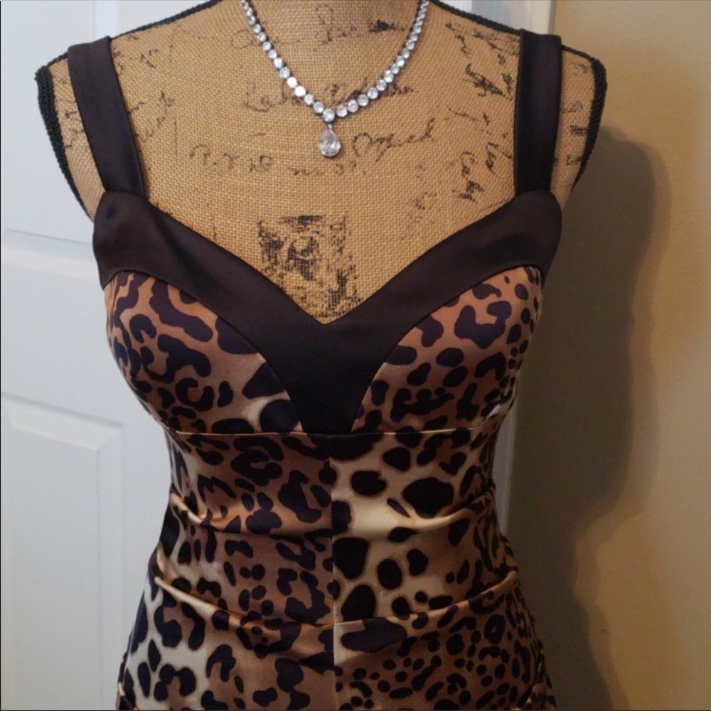 Cache Animal Print Bodycon Size 8 - Picture 3 of 5